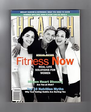 Health Magazine - July- August, 1998. Top 10 Nutrition Myths; Hidden Heart Disease; Breast Cancer...