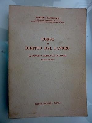 Immagine del venditore per CORSO DEL DIRITTO DEL LAVORO - IL RAPPORTO INDIVIDUALE DI LAVORO Seconda Edizione venduto da Historia, Regnum et Nobilia