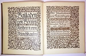 Balladen von Börries Freiherrn von Münchhausen. Zweite veränderte und vermehrte Auflage.