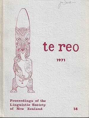 Te Reo. Vol. 14, 1971. Proceedings of the Linguistic Society of New Zealand.