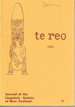 Te Reo. Vol. 35, 1992. Journal of the Linguistic Society of New Zealand.
