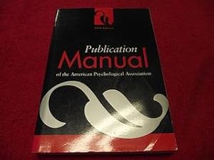 Publication Manual of the American Psychological Association [Fifthe Edition]