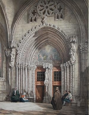 "Puerta de Sta Catalina en el Claustro de la Catedral de Toledo" - Porte de Ste Catherine au Cloi...