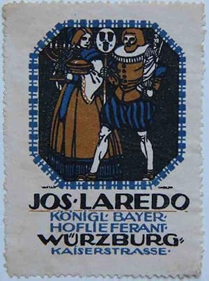 "Jos. Laredo" - Königl. Bayer. Hoflieferant. Würzburg - Kaiserstrasse.
