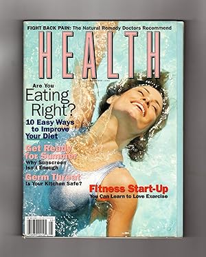 Health Magazine - May - June, 1998. Maya Kiener Cover. Germ Threat; 10 Diet Improvements; Natural...