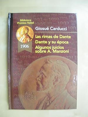 Imagen del vendedor de LAS RIMAS DE DANTE - DANTE Y SU POCA - ALGUNOS JUICIOS SOBRE ALEJANDRO MANZONI a la venta por LIBRERIA TORMOS