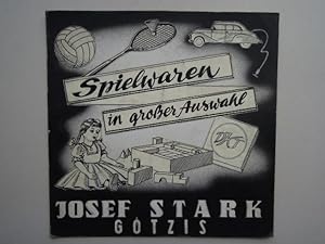 Spielwaren in großer Auswahl Josef Stark Götzis. Collage auf Karton zur Herstellung eines Kinorek...