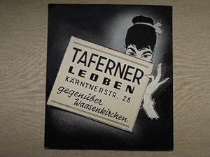 Taferner Leoben Käentnerstr. 28 gegenüber Waasenkirchen. Collage auf Karton zur Herstellung eines...