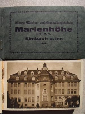 Höhere Mädchen und Haushaltungsschule Marienhöhe I. B. M. V. Simbach am Inn 44 braungetönte Ansic...