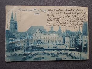 Gruss aus Nürnberg. Markt.