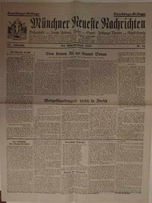 Münchner Netteste Nachrichten. Vor Aschermittwoch 1935. Faschingsbeilage der Zeitung "Münchner Ne...