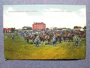 Truppenübungsplatz Lager Lechfeld. Artillerie beim Ausparkieren der Geschütze.