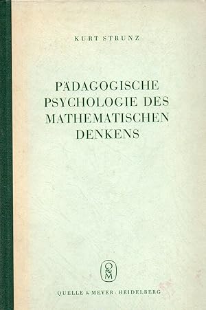 Bild des Verkufers fr Pdagogische Psychologie des mathematischen Denkens zum Verkauf von Clivia Mueller