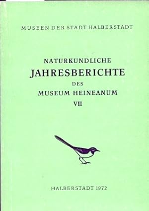 Bild des Verkufers fr Naturkundliche Jahresberichte VII zum Verkauf von Clivia Mueller