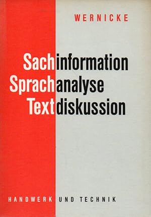 Immagine del venditore per Sachinformation Sprachanalyse Textdiskussion venduto da Clivia Mueller