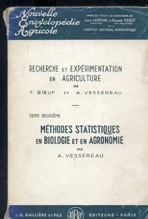 Methodes Statistiques en Biologie et en Agronomie