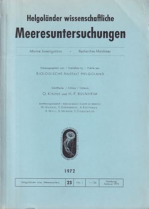 Imagen del vendedor de Helgolnder wissenschaftliche Meeresuntersuchungen a la venta por Clivia Mueller