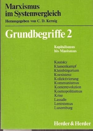 Imagen del vendedor de Marxismus im Systemvergleich Grundbegriffe Band 2 - Kapitalismus a la venta por Clivia Mueller