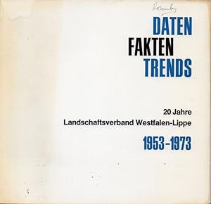 Bild des Verkufers fr Daten Fakten Trends-20 Jahre Landschaftsverband Westfalen-Lippe zum Verkauf von Clivia Mueller