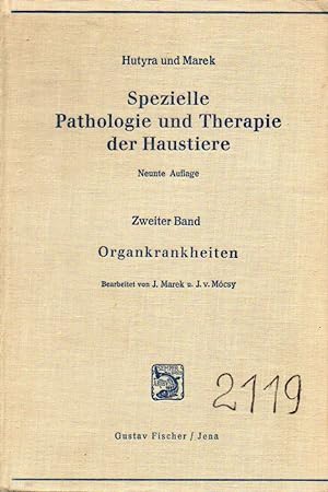 Bild des Verkufers fr Spezielle Pathologie und Therapie der Hausstiere Band I und 2 (2 Bde.) zum Verkauf von Clivia Mueller