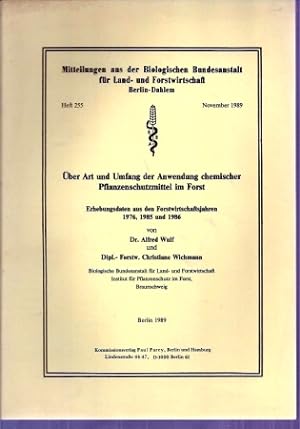 Seller image for ber Art und Umfang der Anwendung chemischer Pflanzenschutzmittel for sale by Clivia Mueller