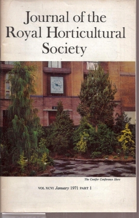 Journal of the Royal Horticultural Society 1971 (Part 1-12) 12 Hefte