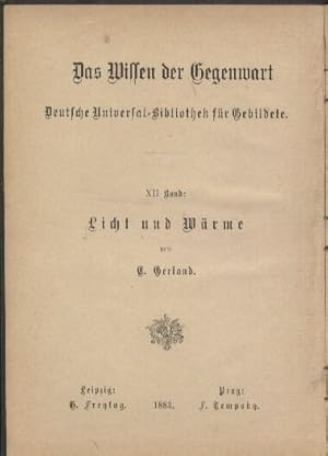 Bild des Verkufers fr Licht und Wrme zum Verkauf von Clivia Mueller