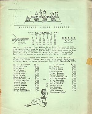 Bild des Verkufers fr Cleveland chess bulletin zum Verkauf von Clivia Mueller