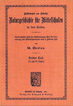 Bild des Verkufers fr Naturgeschichte fr Mittelschulen in drei Teilen zum Verkauf von Clivia Mueller