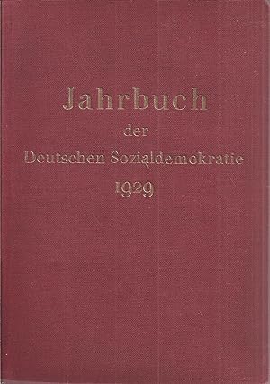 Bild des Verkufers fr Jahrbuch der Deutschen Sozialdemokratischen Partei 1929 zum Verkauf von Clivia Mueller
