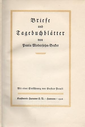 Briefe und Tagebuchblätter