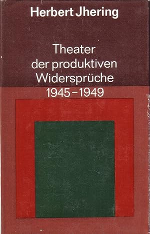 Bild des Verkufers fr Theater der produktiven Widersprche 1945-1949 zum Verkauf von Clivia Mueller