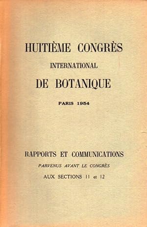 Imagen del vendedor de Huitieme Congres International de Botanique.Paris.1954 a la venta por Clivia Mueller