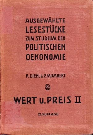 Seller image for Ausgewhlte Lesestcke zum Studium der politischen konomie.5.Band for sale by Clivia Mueller