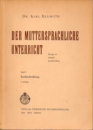 Seller image for Der muttersprachliche Unterricht for sale by Clivia Mueller