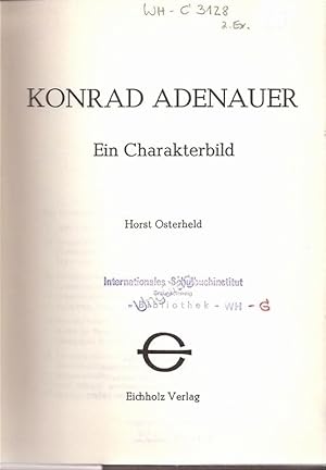 Image du vendeur pour Konrad Adenauer mis en vente par Clivia Mueller