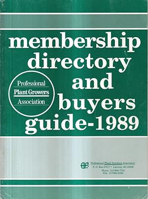Bild des Verkufers fr membership directory and buyers guide 1986 bis 1991 PPGA (6 Hefte) zum Verkauf von Clivia Mueller