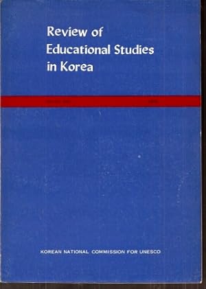 Seller image for Review of Educational Studies in Korea for sale by Clivia Mueller