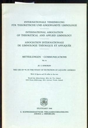 Imagen del vendedor de the use of 14C in the study of nutrion of aquatic animals a la venta por Clivia Mueller