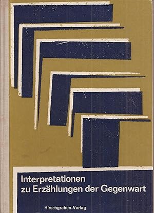 Seller image for Interpretationen zu Erzhlungen der Gegenwart for sale by Clivia Mueller