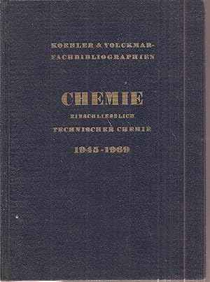 Bild des Verkufers fr Chemie einschlielich Technischer Chemie 1945-1959 zum Verkauf von Clivia Mueller