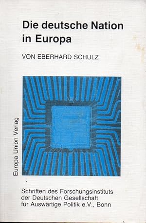 Bild des Verkufers fr Die deutsche Nation in Europa zum Verkauf von Clivia Mueller