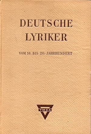 Seller image for Deutsche Lyriker vom 16. bis ins 20.Jahrhundert for sale by Clivia Mueller