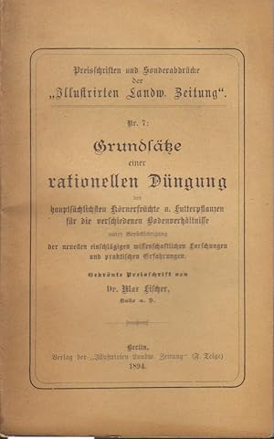 Bild des Verkufers fr Grndstze einer rationellen Dngung der hauptschlichen Krnerfrchte zum Verkauf von Clivia Mueller