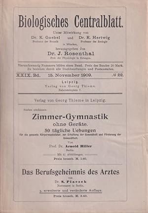 29.Band 1909.Nr.1 bis 24 (23 Hefte)