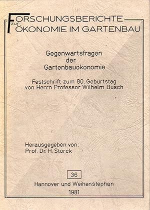 Seller image for Gegenwartsfragen der Gartenbaukonomie for sale by Clivia Mueller