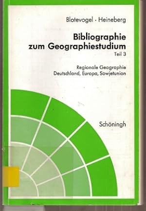 Seller image for Bibliographie zum Geographiestudium Teil 3 - Regionale Geographie for sale by Clivia Mueller