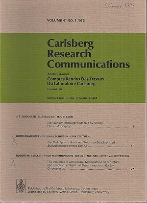 Carlsberg Research Communications Volume 41, 1976 No. 1 bis 6