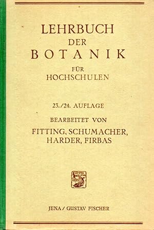 Imagen del vendedor de Lehrbuch der Botanik fr Hochschulen a la venta por Clivia Mueller