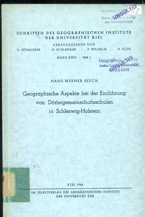 Seller image for Geographische Aspekte bei der Einfhrung von for sale by Clivia Mueller